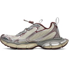 Balenciaga Silver & Beige 3XL Nylon Sneakers