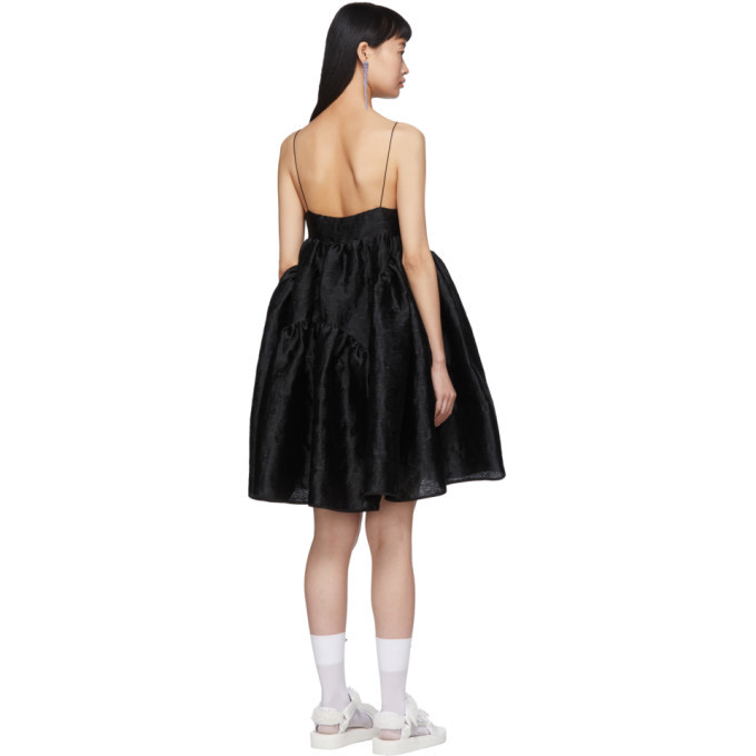 midnight blue evening dresses LaDivine BD104 Satin A-Line Prom Dress with Cowl Neckline and Thigh-High Slit main image 0