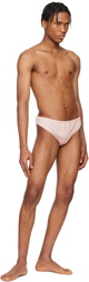 Jean Paul Gaultier Pink 'The Spirale' Swim Briefs