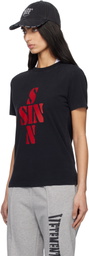 VETEMENTS Black Sins Fitted T-shirt