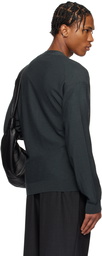 LEMAIRE Gray Relaxed Twisted Cardigan