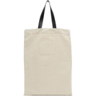 Jil Sander Beige Extra Large Flat Shopper Tote