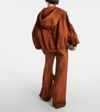The Attico Dégradé cotton zip-up hoodie