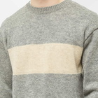 Pilgrim Surf + Supply Men's Suzuki Wool Stripe Crew Knit in Heather