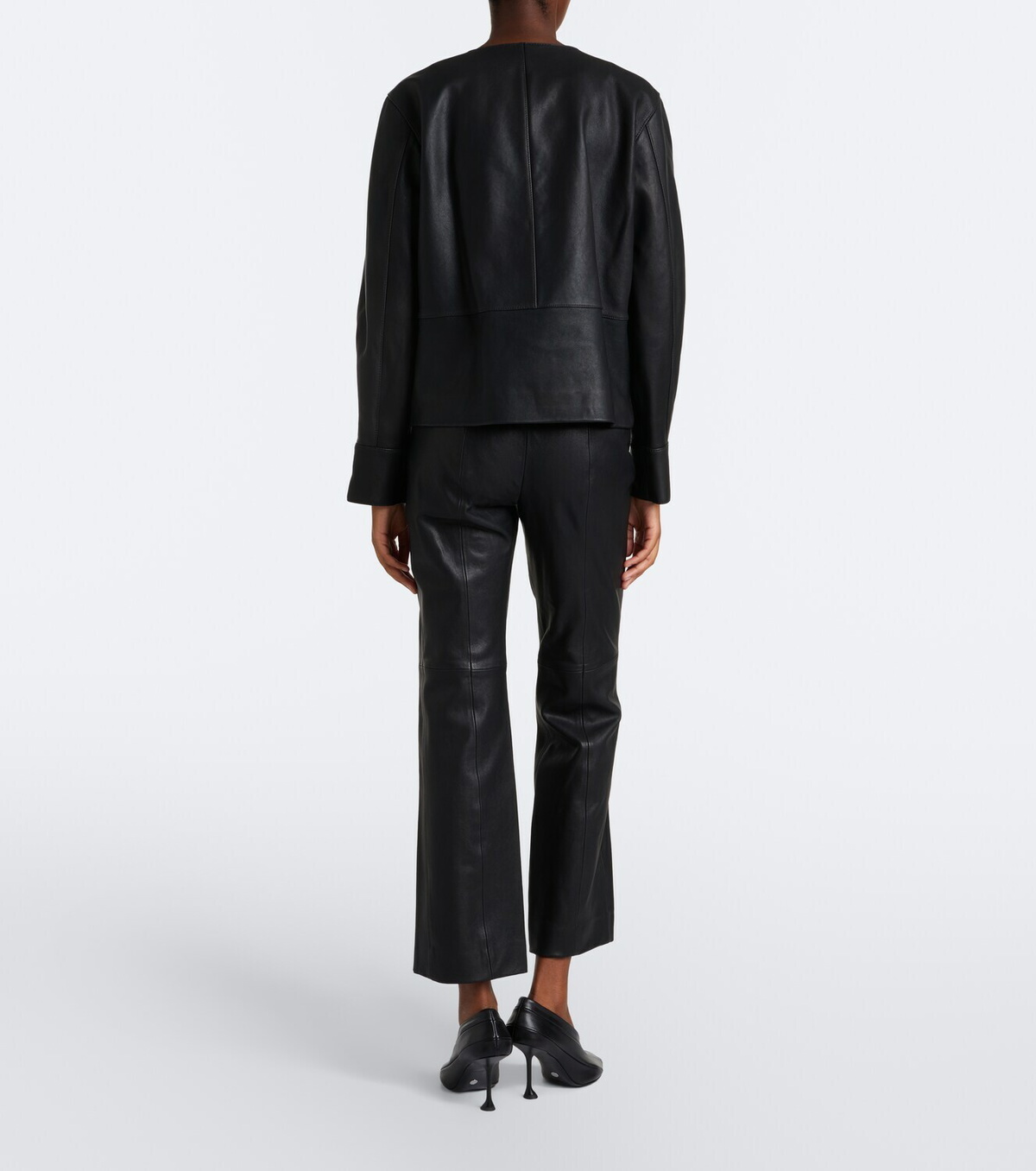 Proenza Schouler White Label Isadora leather flared pants
