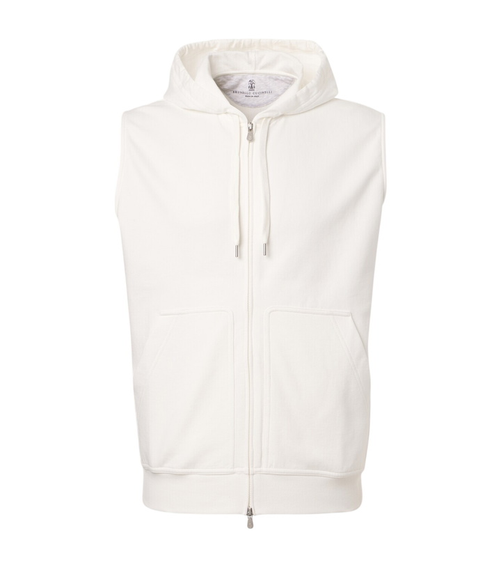 Photo: Brunello Cucinelli Cotton-blend hoodie