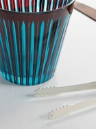 L'Objet - Prism Glass and Silver-Tone Ice Bucket