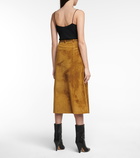 Golden Goose - Christine suede midi skirt