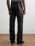 Fear of God - Straight-Leg Full-Grain Leather Trousers - Black
