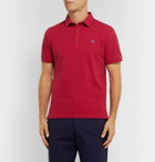 Etro - Logo-Embroidered Cotton-Piqué Polo Shirt - Red