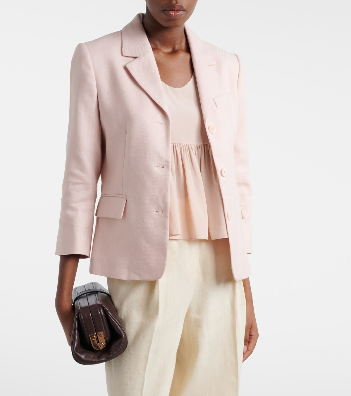 Dorothee Schumacher Casual Sophistication linen and cotton blazer