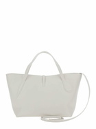 Little Liffner petite Penne White Tote Bag With Side Pocket In Leather Woman