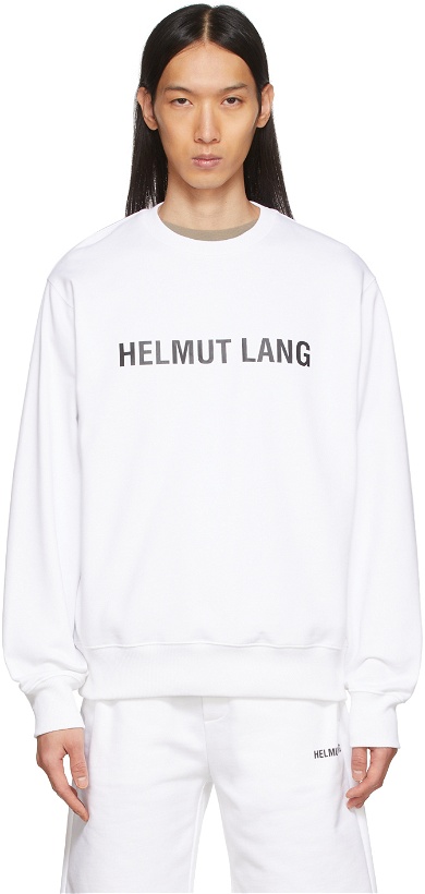 Photo: Helmut Lang White Core Crewneck Sweatshirt