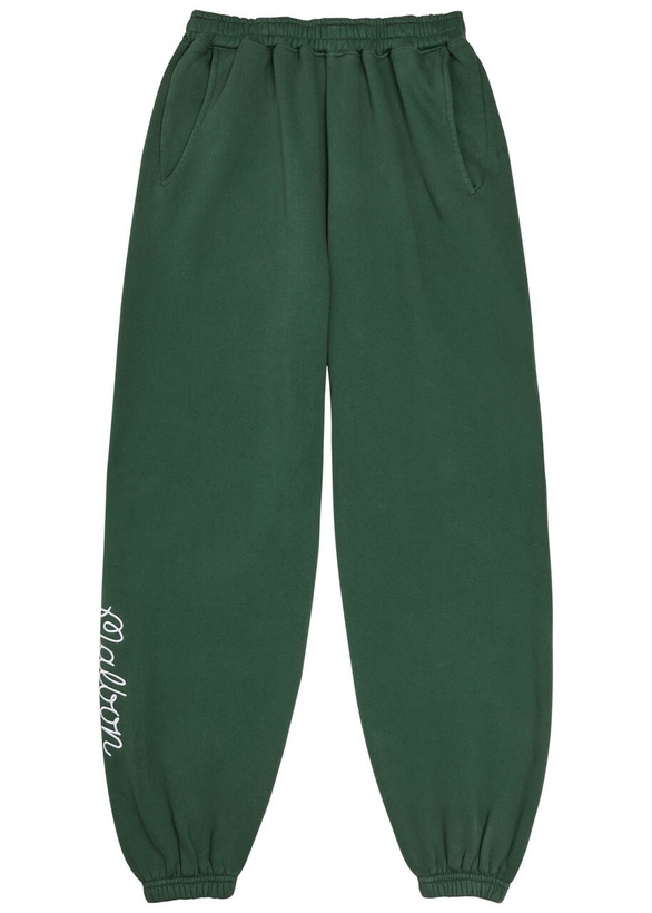 Photo: Malbon Clubhouse Logo Cotton Sweatpants Green