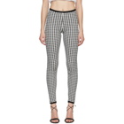 Brock Collection Black and White Gingham Maglia Leggings