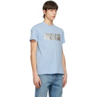 Versace Jeans Couture Blue Foil Logo T-Shirt
