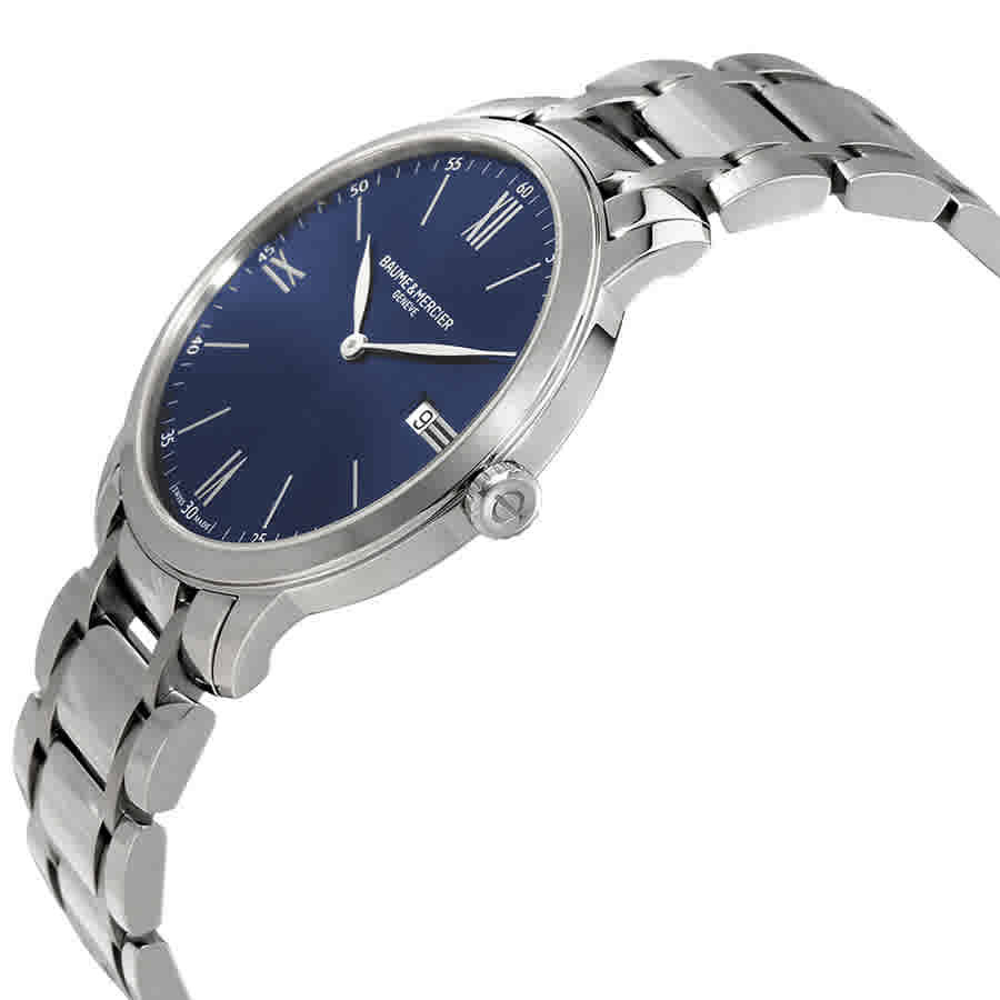 Baume et Mercier Classima Blue Dial Mens Watch MOA10382