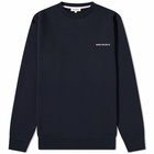 Norse Projects Men's Vagn Logo Crew Sweat in Dark Navy