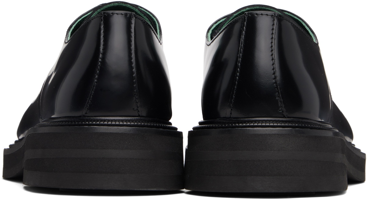 VINNY’s Black Leather Officer Derbys