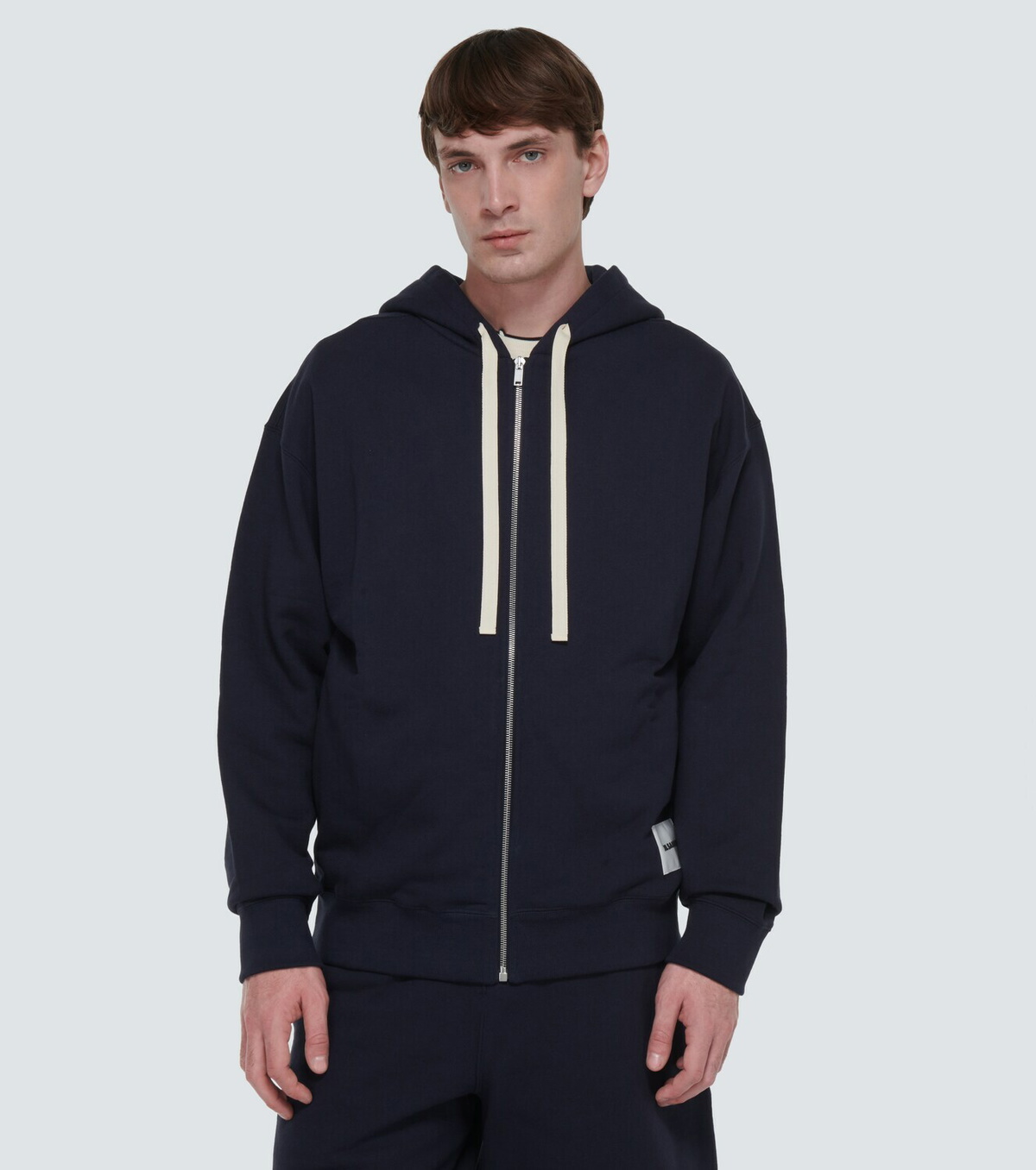 Jil Sander Logo cotton hoodie Jil Sander