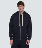 Jil Sander Logo cotton hoodie