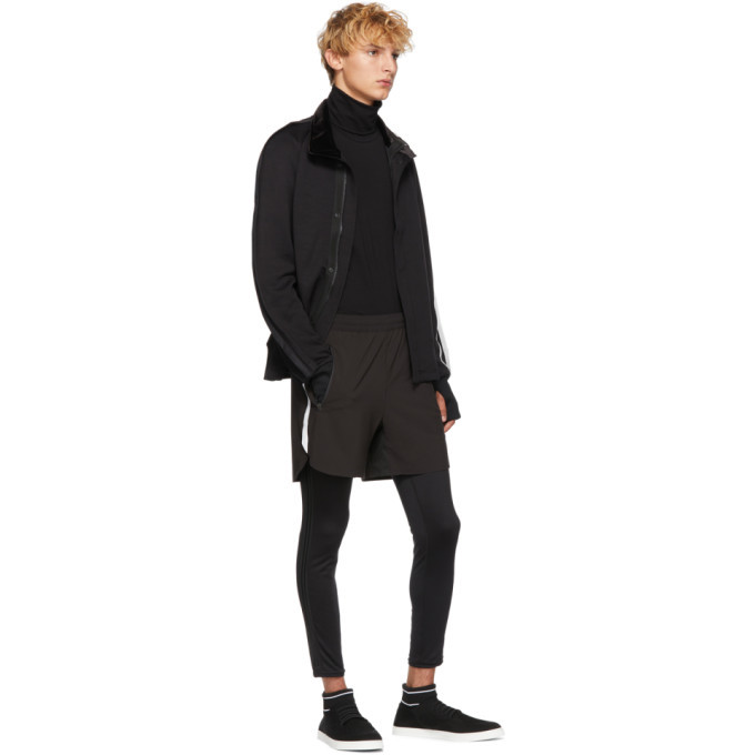BLACKBARRETT by Neil Barrett Black Double Side Stripe Lounge Pants