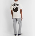 Stüssy - Logo-Printed Cotton-Jersey T-Shirt - Neutrals