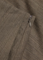 Emporio Armani Wide-leg Wool-blend Trousers Taupe