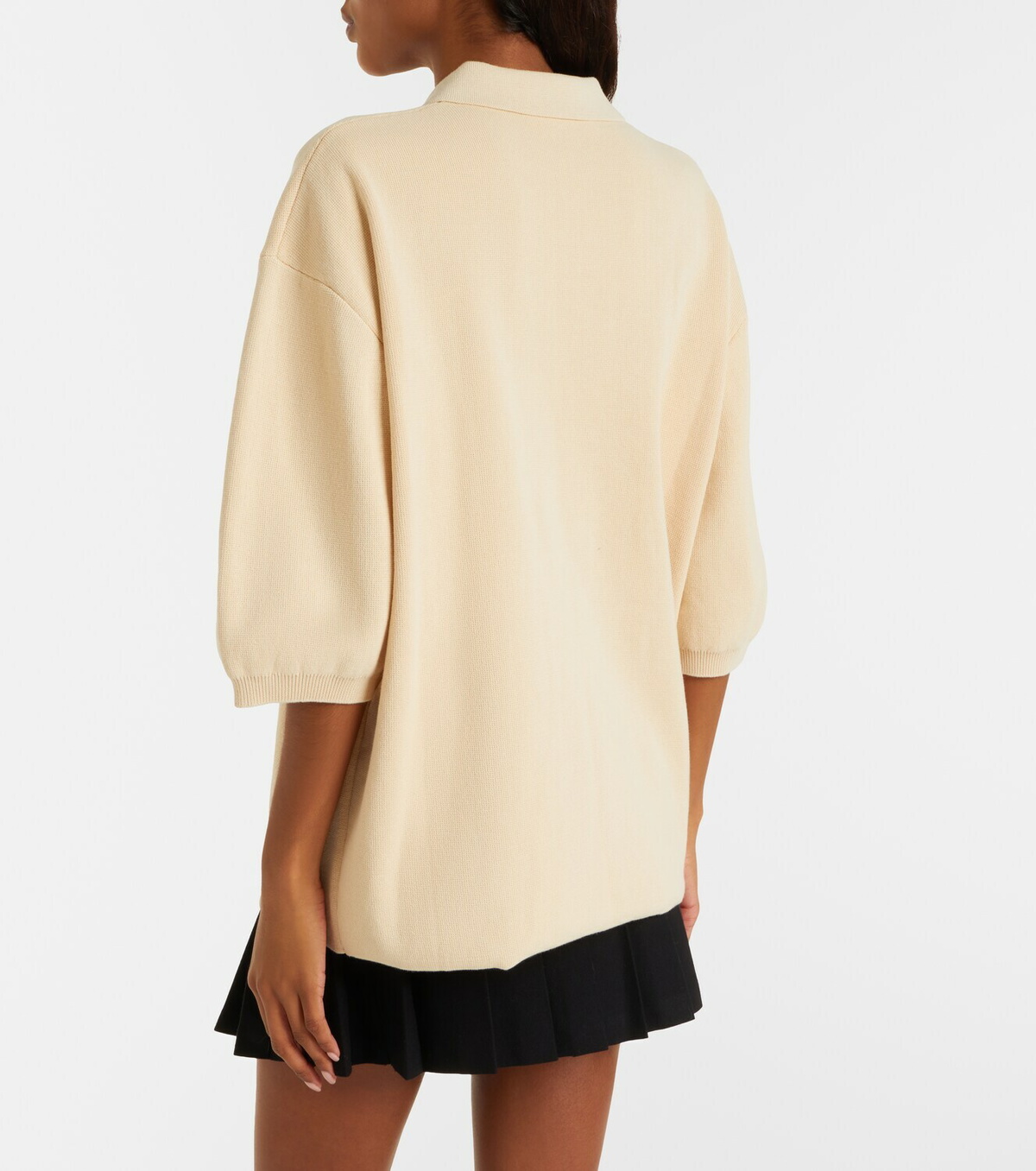 The Frankie Shop Nola cotton polo sweater