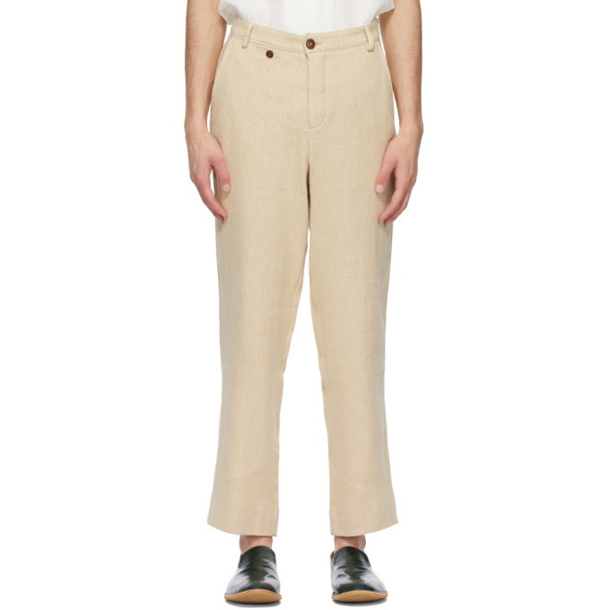 Photo: King and Tuckfield Beige Loose Chino Trousers