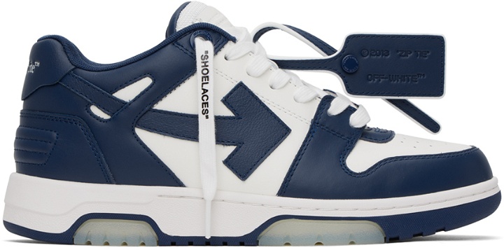 Photo: Off-White Navy & White Out Of Office Sneakers