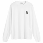 Stone Island Men's Long Sleeve Patch T-Shirt in White