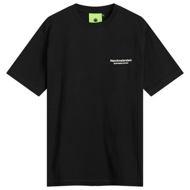 Photo: New Amsterdam Surf Association Men's Seal Logo T-Shirt in Black