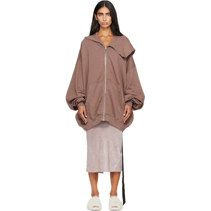 Photo: Rick Owens DRKSHDW Purple Tower Mountain Hun Hoodie