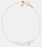 Persée Aphrodite 18kt gold bracelet with pearls and diamonds