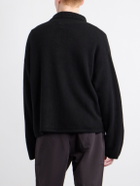 The Elder Statesman - Dume Rugby Cashmere Polo Sweater - Black