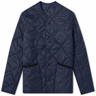 Barbour Men's Liddesdale Quilt Cardigan in Navy