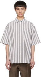 mfpen Gray & White Input Shirt