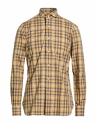 Isaia Mens Shirt in Mustard