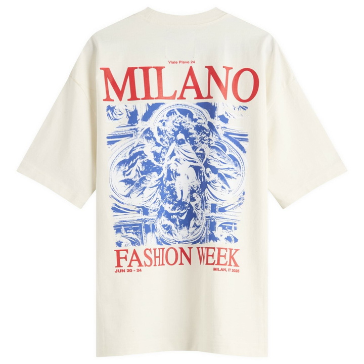 Photo: END. SS26 Milan Fashion Week T-Shirt in Ecru