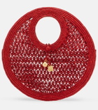 Jacquemus Spiaggia Small raffia top-handle bag