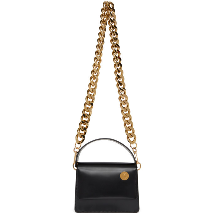 Kara Womens Camera Chain Bag in Black  LNCC