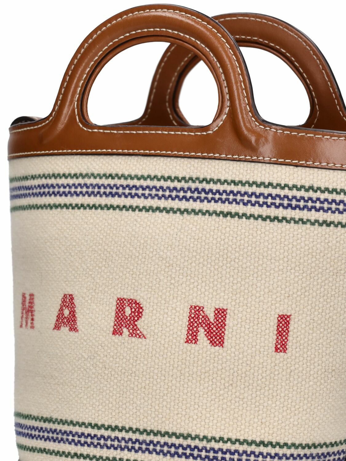 MARNI - Mini Tropicalia Canvas Bucket Bag Marni