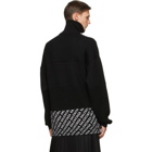 Balenciaga Black Zip-Up Sweatshirt