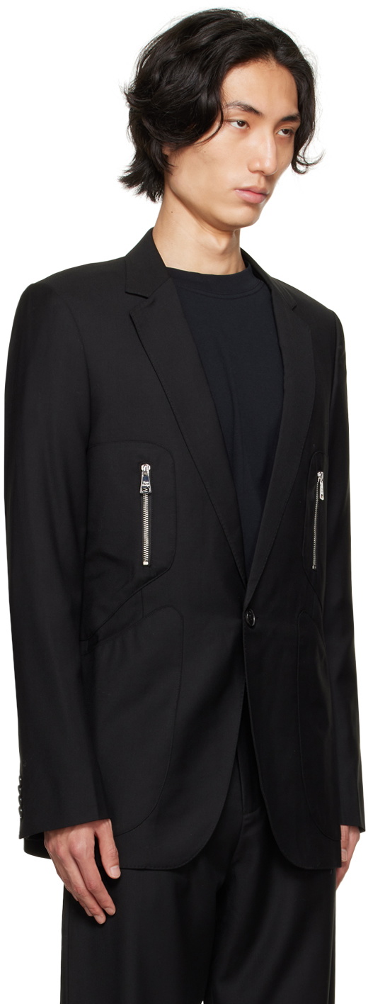 WYNN HAMLYN Black Jigsaw Blazer