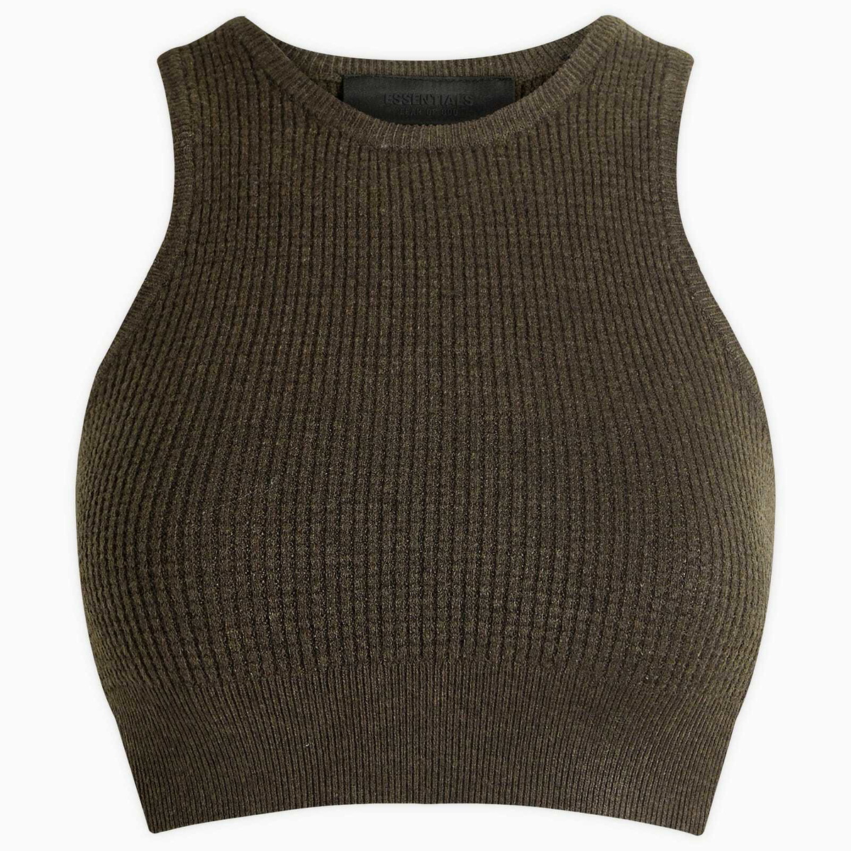 Fear of God ESSENTIALS Women's Waffle Sport Tank Top in Brown