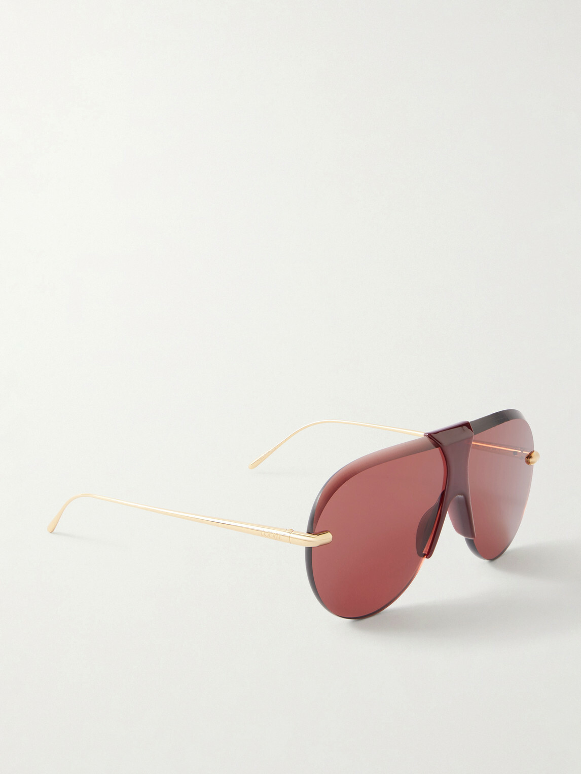 LOEWE - Aviator-style gold-tone and tortoiseshell acetate sunglasses