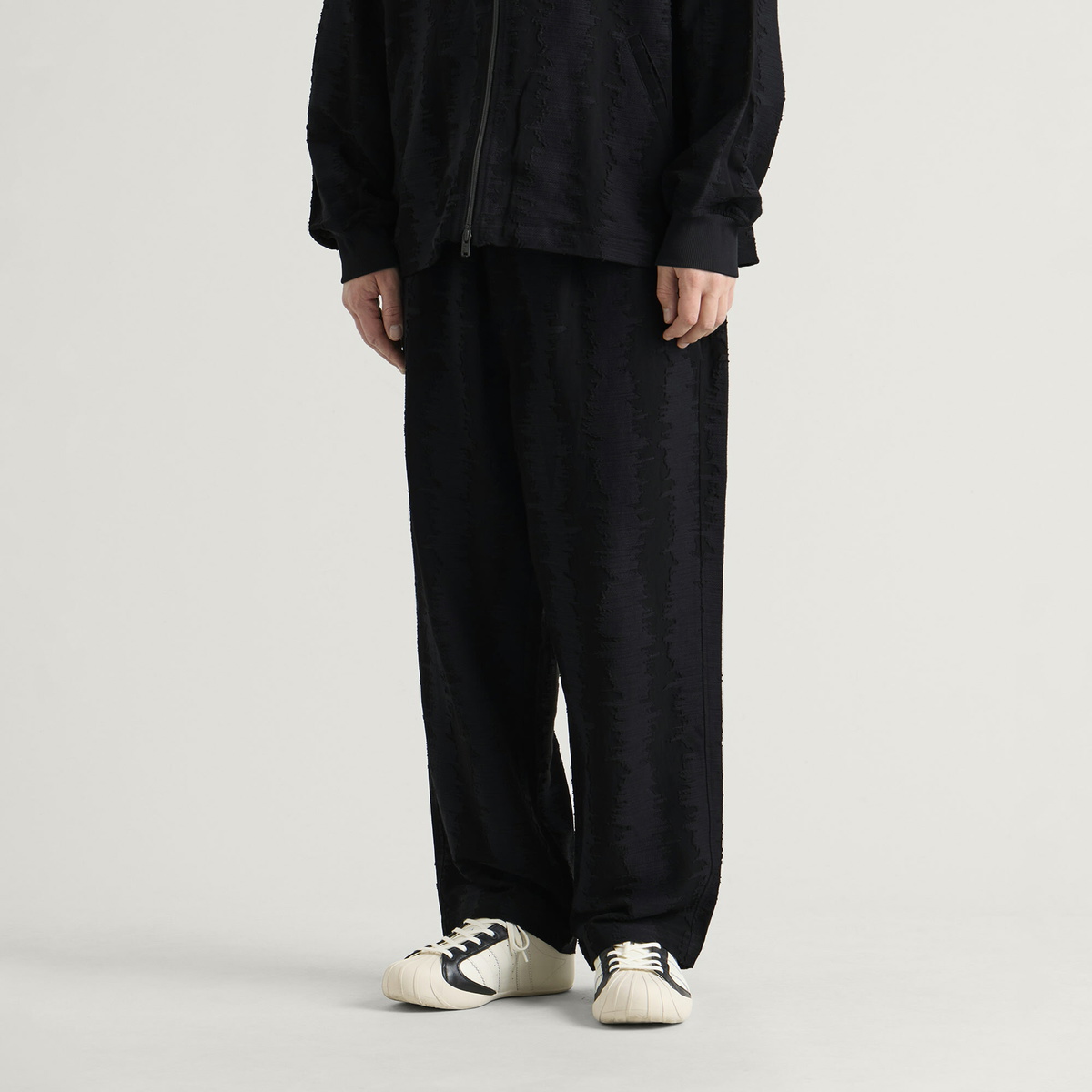 Y-3 Men's Deco Stitch Tapered Pants in Black