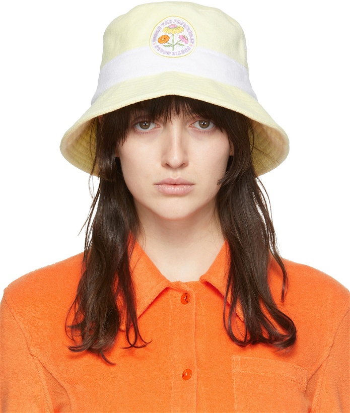 Photo: SJYP Yellow Terrycloth Bucket Hat