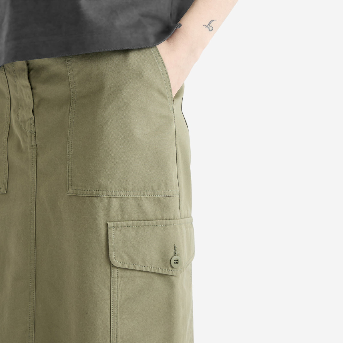 Weekend by Max Mara Women's Calais Cargo Skirt in Sage Green
